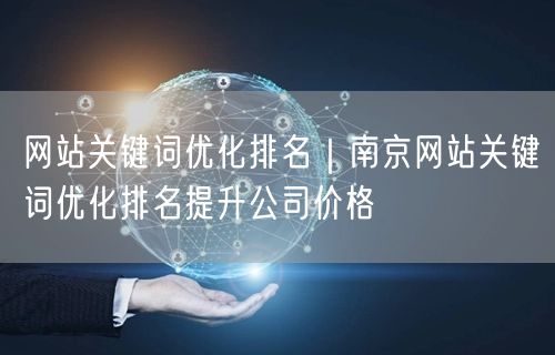 网站关键词优化排名｜南京网站关键词优化排名提升公司价格