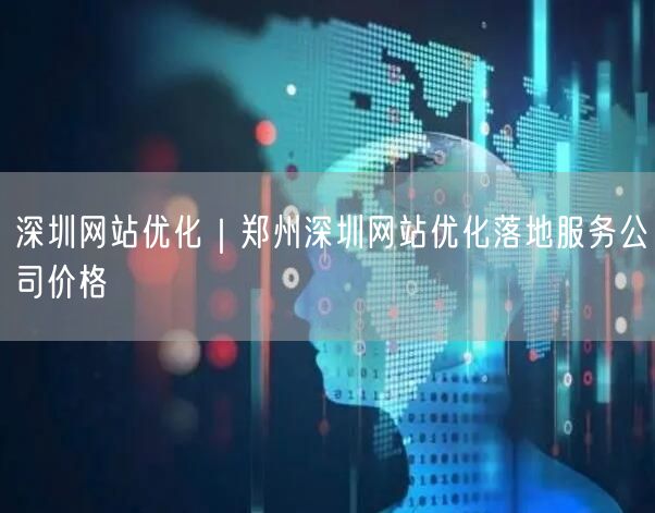 深圳网站优化｜郑州深圳网站优化落地服务公司价格