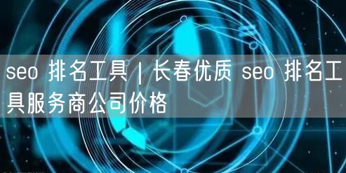 seo 排名工具｜长春优质 seo 排名工具服务商公司价格
