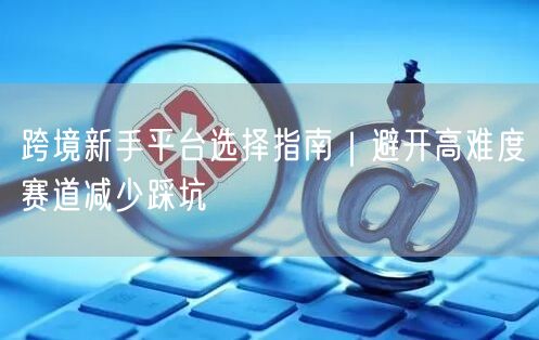跨境新手平台选择指南｜避开高难度赛道减少踩坑