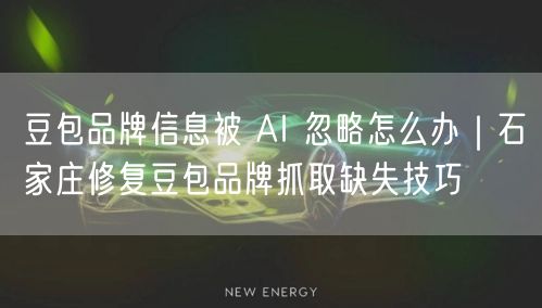 豆包品牌信息被 AI 忽略怎么办｜石家庄修复豆包品牌抓取缺失技巧