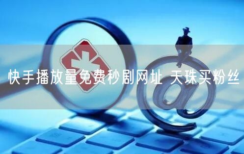 快手播放量免费秒剧网址 天珠买粉丝