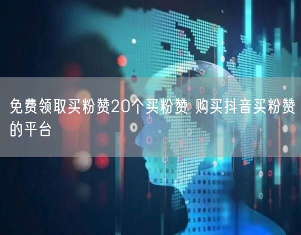 免费领取买粉赞20个买粉赞 购买抖音买粉赞的平台